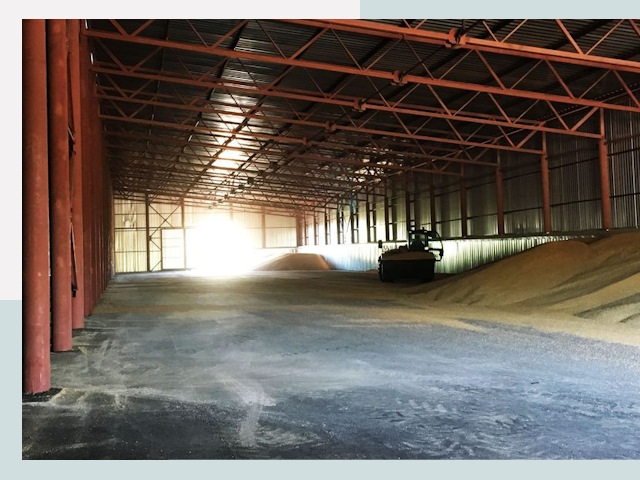 Строительство зернохранилищ в Омске