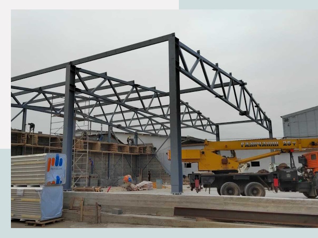 Строительство цехов в Омске