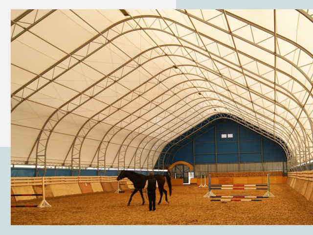 Строительство конных манежей в Омске