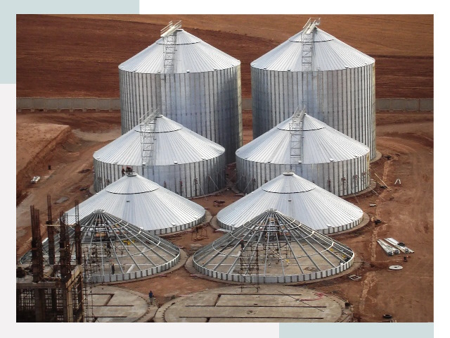 Строительство зерновых силосов в Омске