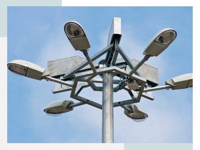 Монтаж осветительных мачт в Омске