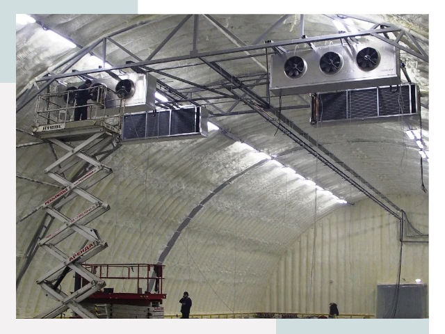 Оснащение ангаров в Омске