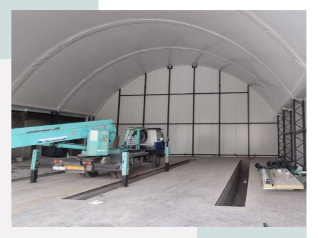 Внутреннее оснащение ангаров в Омске