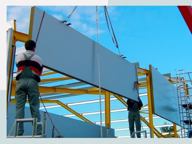 Монтаж сэндвич-панелей в Омске от 622 руб.